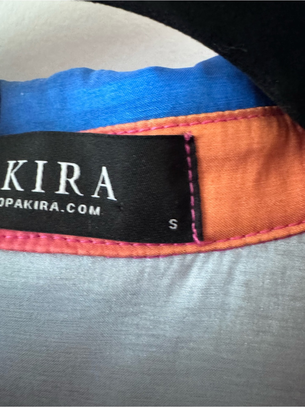 AKIRA Label Fall In Love Collared Mini Dress in Pink Multi. - Picture 11 of 12